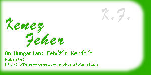 kenez feher business card